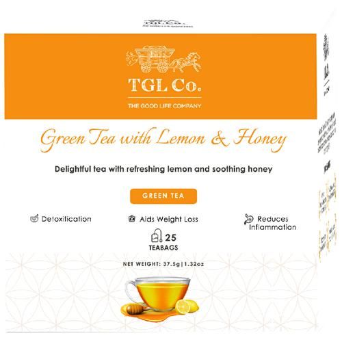 TGL Co. Green Tea Lemon & Honey Green Tea TGL Co. Green Tea Lemon & Honey Green Tea--37.5 g (25 Bags x 1.5 g each)