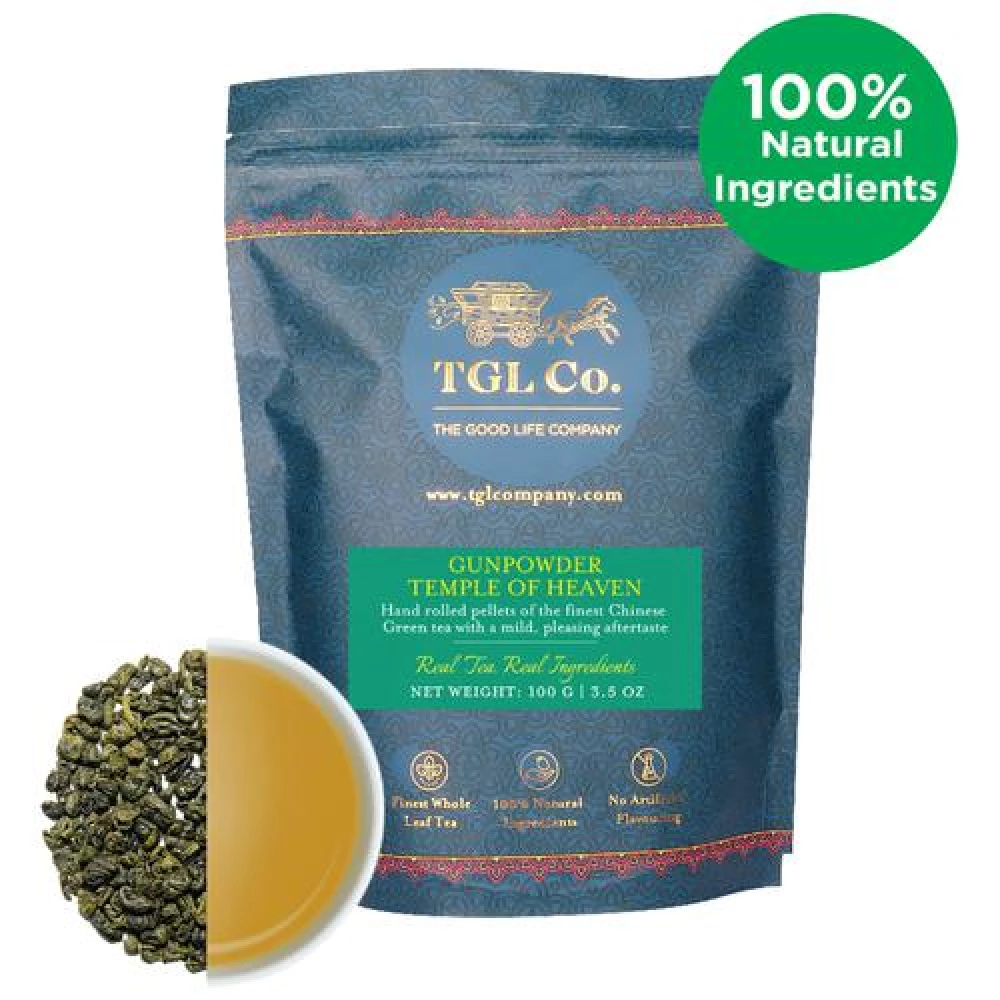 TGL Co. Gunpowder Temple of Heaven Hand Rolled Green Tea - Image 2