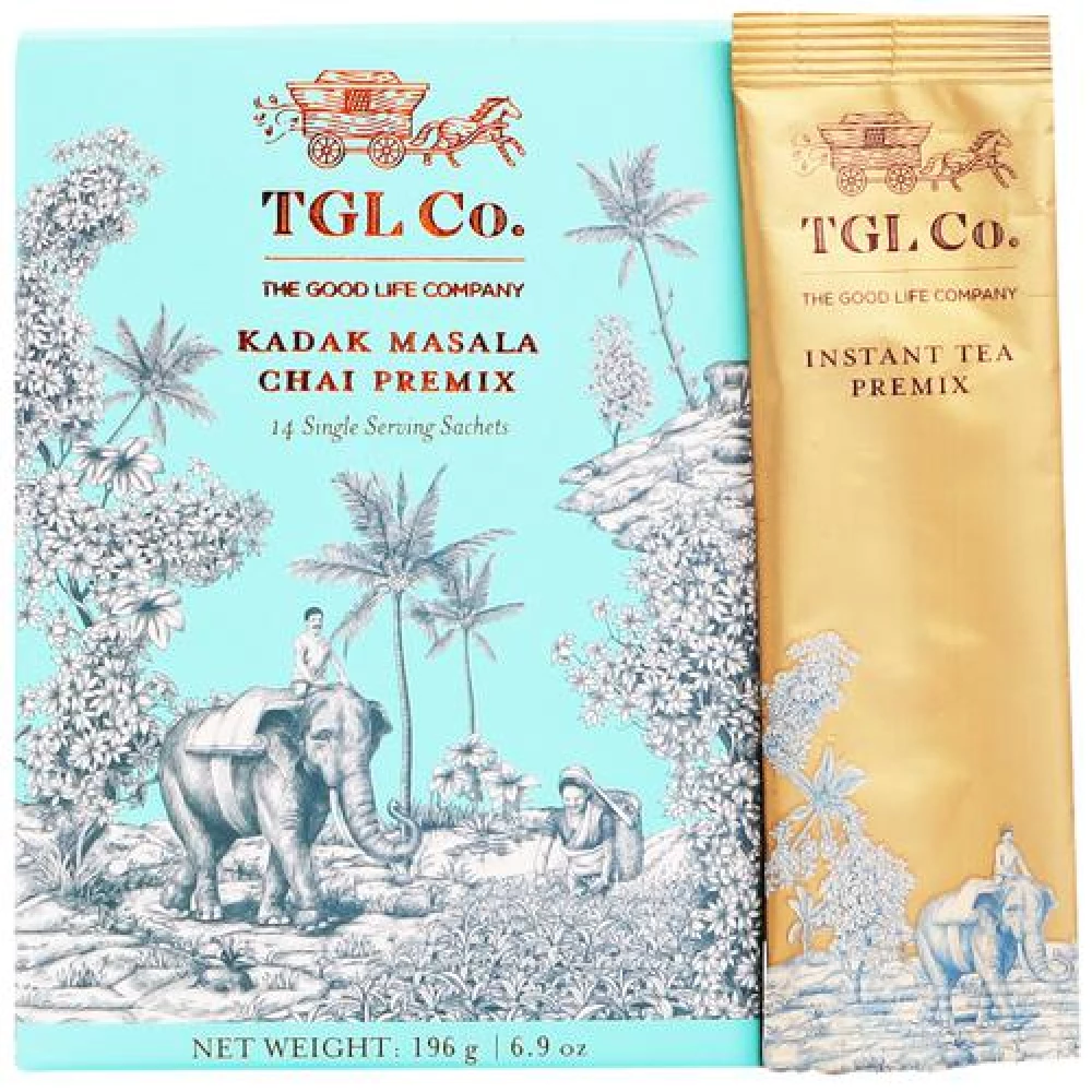 TGL Co. Kadak Masala Chai Instant Tea Premix Tea TGL Co. Kadak Masala Chai Instant Tea Premix Tea--196 g (14 Sachets x 14 g each)