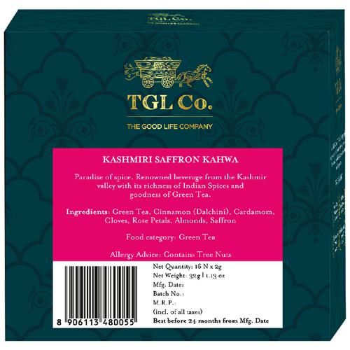 TGL Co. Kashmiri Kahwa Green Tea Bag - Detox Tea Desi Kahwa - Image 3