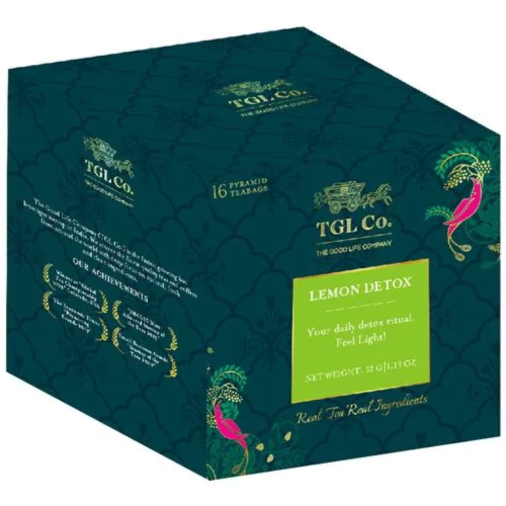 TGL Co. Lemon Detox Green Tea Bag Make Brew Iced Tea or Hot Tea - Image 7