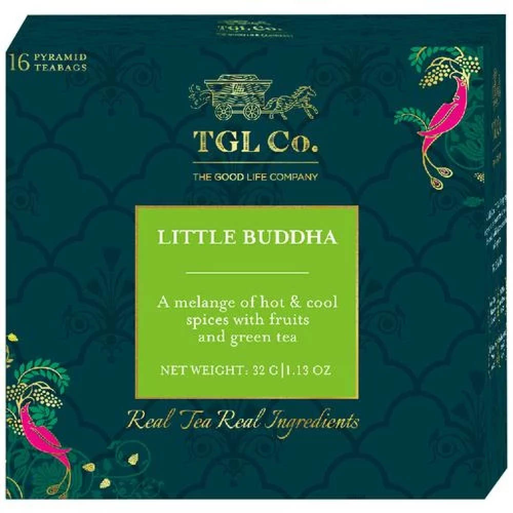 TGL Co. Little Buddha Fruit Green Tea Bags Make Brew Iced Tea or Hot Tea - Image 2