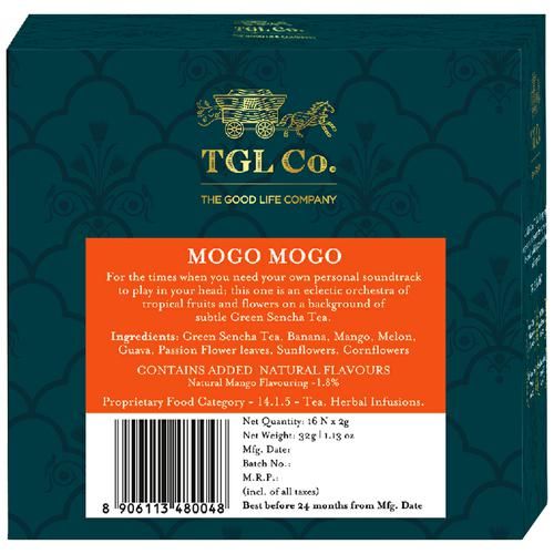 TGL Co. Mogo Mogo Green Tea Bags Make Brew Iced Tea or Hot Tea - Image 3