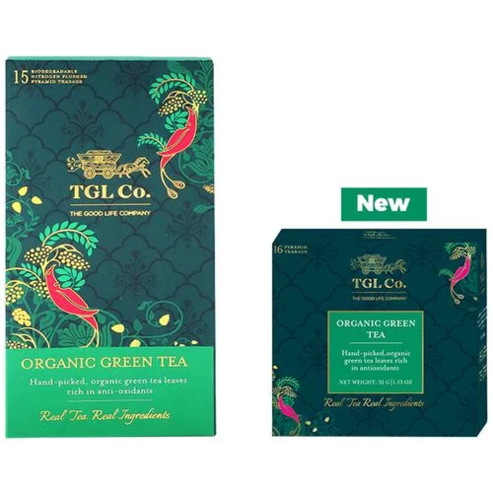 TGL Co. Organic Green Tea Bag TGL Co. Organic Green Tea Bag--32 g (16 Bags x 2 g each)