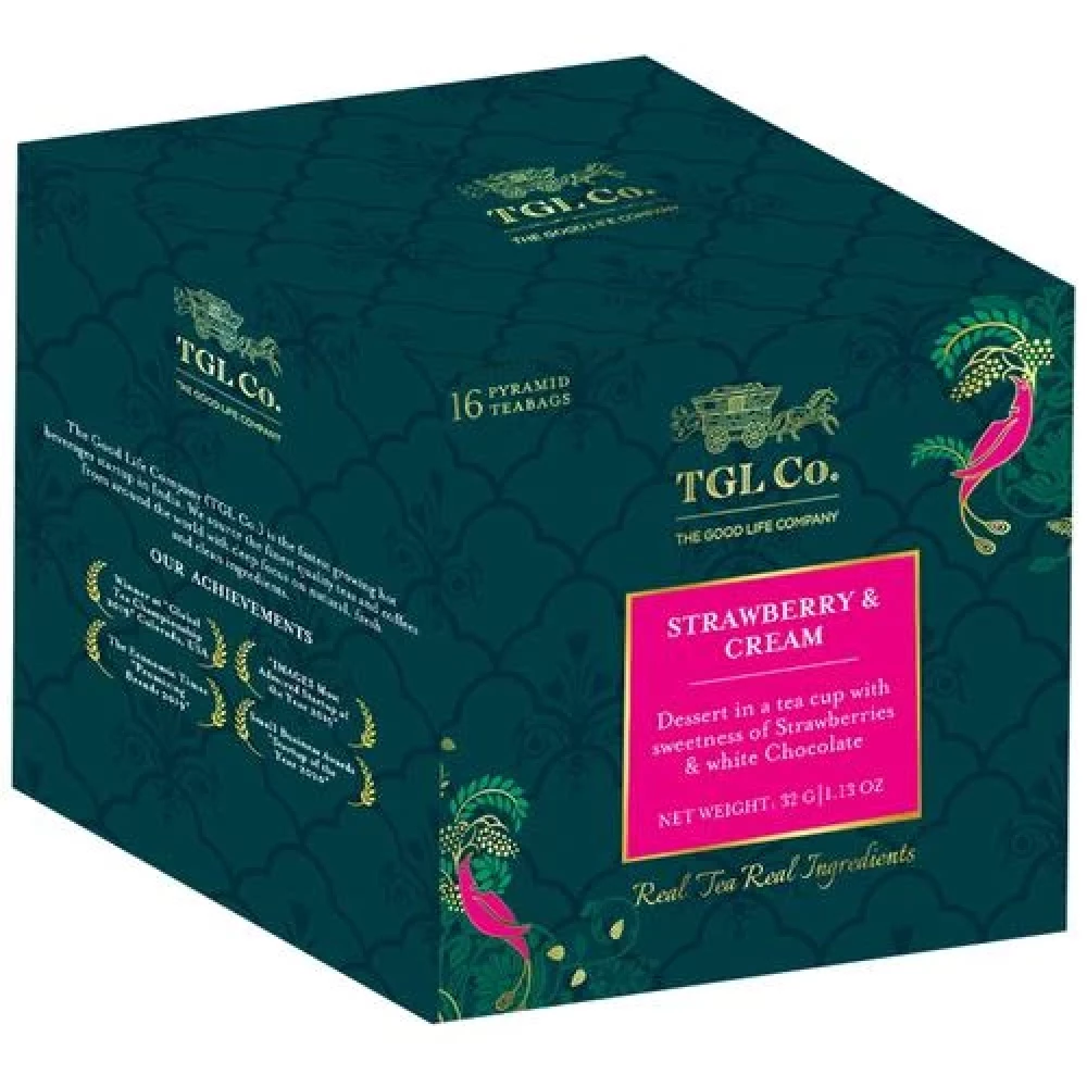 TGL Co. Strawberries and Cream Black Tea Bags Make Brew Iced Tea or Hot Tea - Image 8