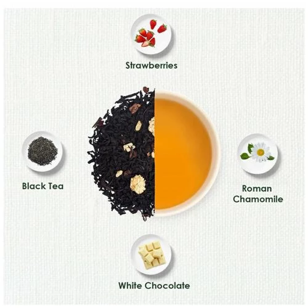 TGL Co. Strawberries and Cream Black Tea Make Brew Iced Tea or Hot Tea - Image 3