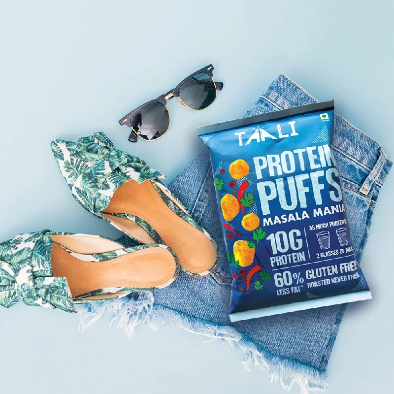 Taali Jowar & Protein Masala Mania Puffs (Pack of 6) - Image 3