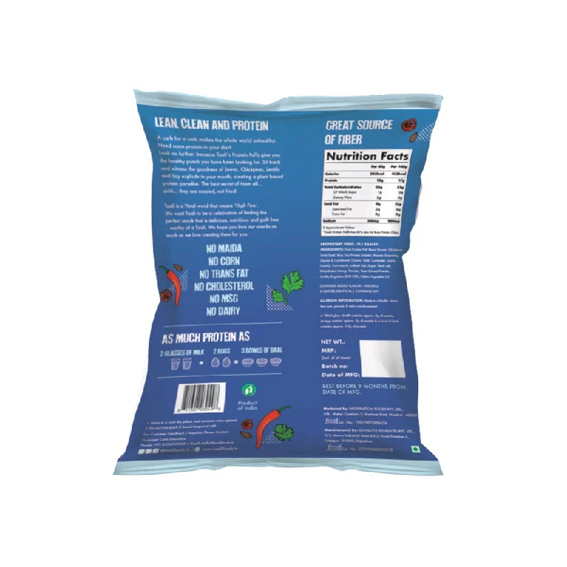 Taali Jowar & Protein Masala Mania Puffs (Pack of 6) - Image 6