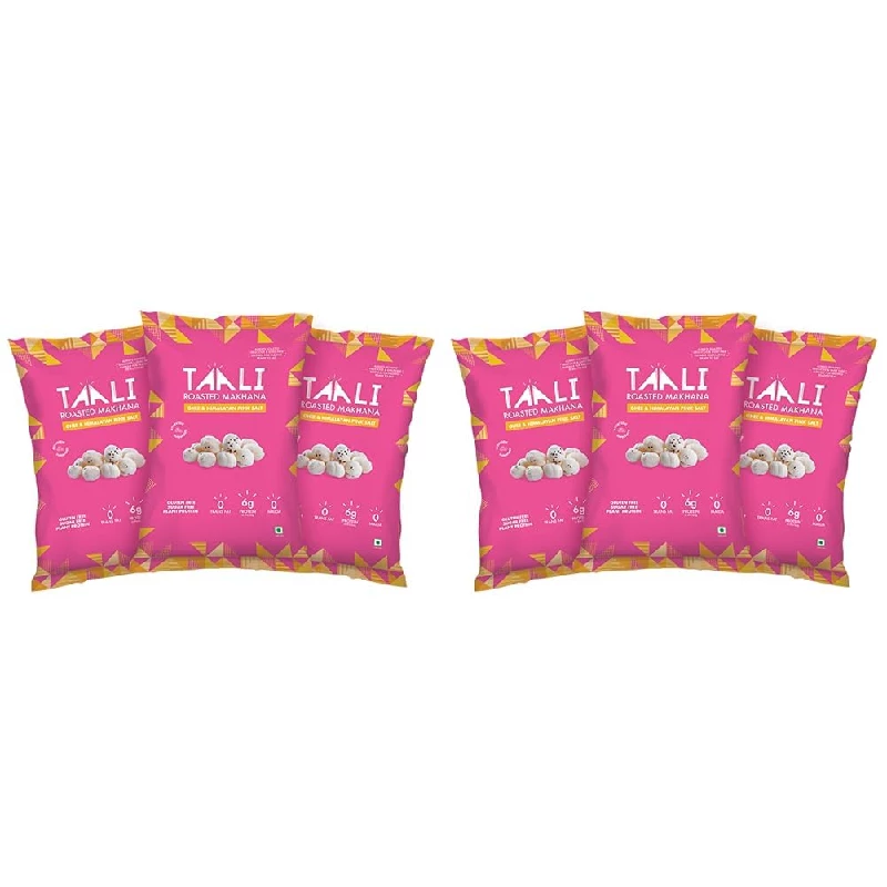 Taali Roasted Ghee Himalayan Pink Salt Makhana Taali Roasted Ghee Himalayan Pink Salt Makhana-Pack Size-(Pack of 6) 58 g Each