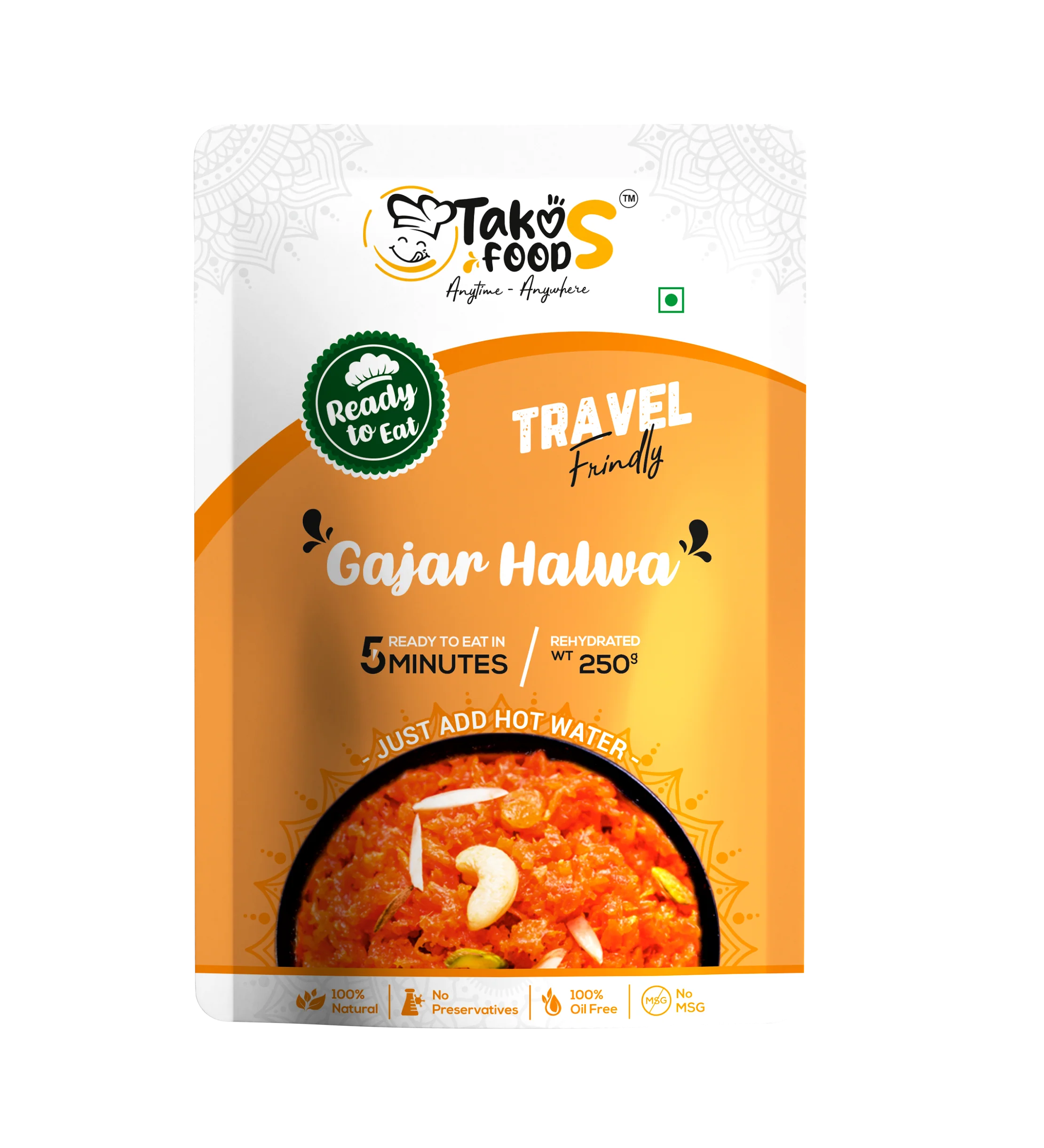 Takos Foods Gajar Halwa Takos Foods Gajar Halwa-Pack Size-250 g