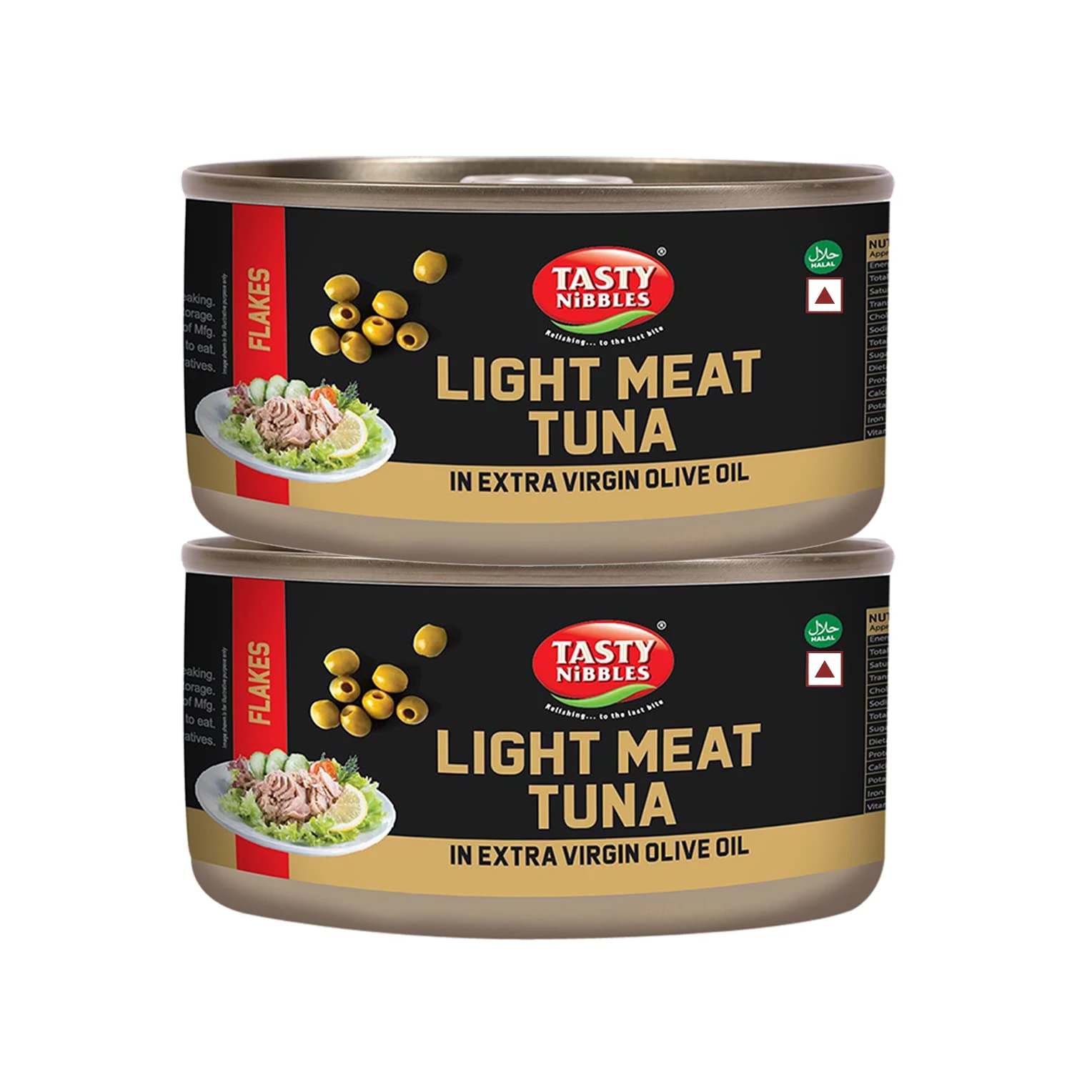 Tasty Nibbles Light Meat Tuna Flakes In Extra Virgin Olive Oil Tasty Nibbles Light Meat Tuna Flakes In Extra Virgin Olive Oil-Pack Size-Pack of 2 (185 g)