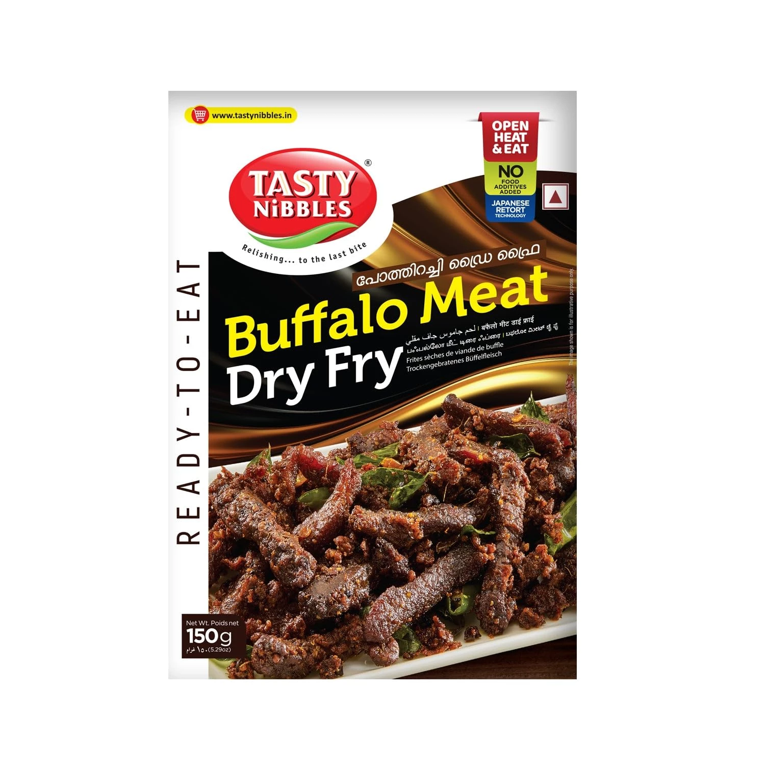 Tasty Nibbles Ready to Eat Buffalo Meat Dry Fry
