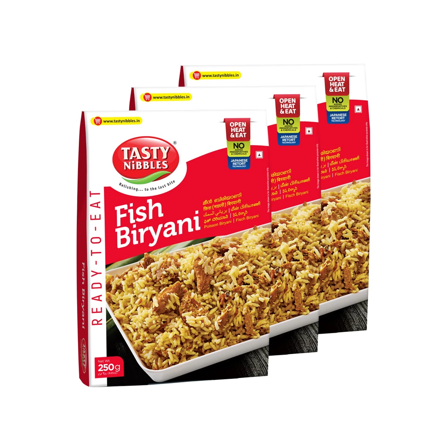 Tasty Nibbles Ready to Eat Fish Biryani Tasty Nibbles Ready to Eat Fish Biryani-Pack Size-Pack of 3 (250 g)