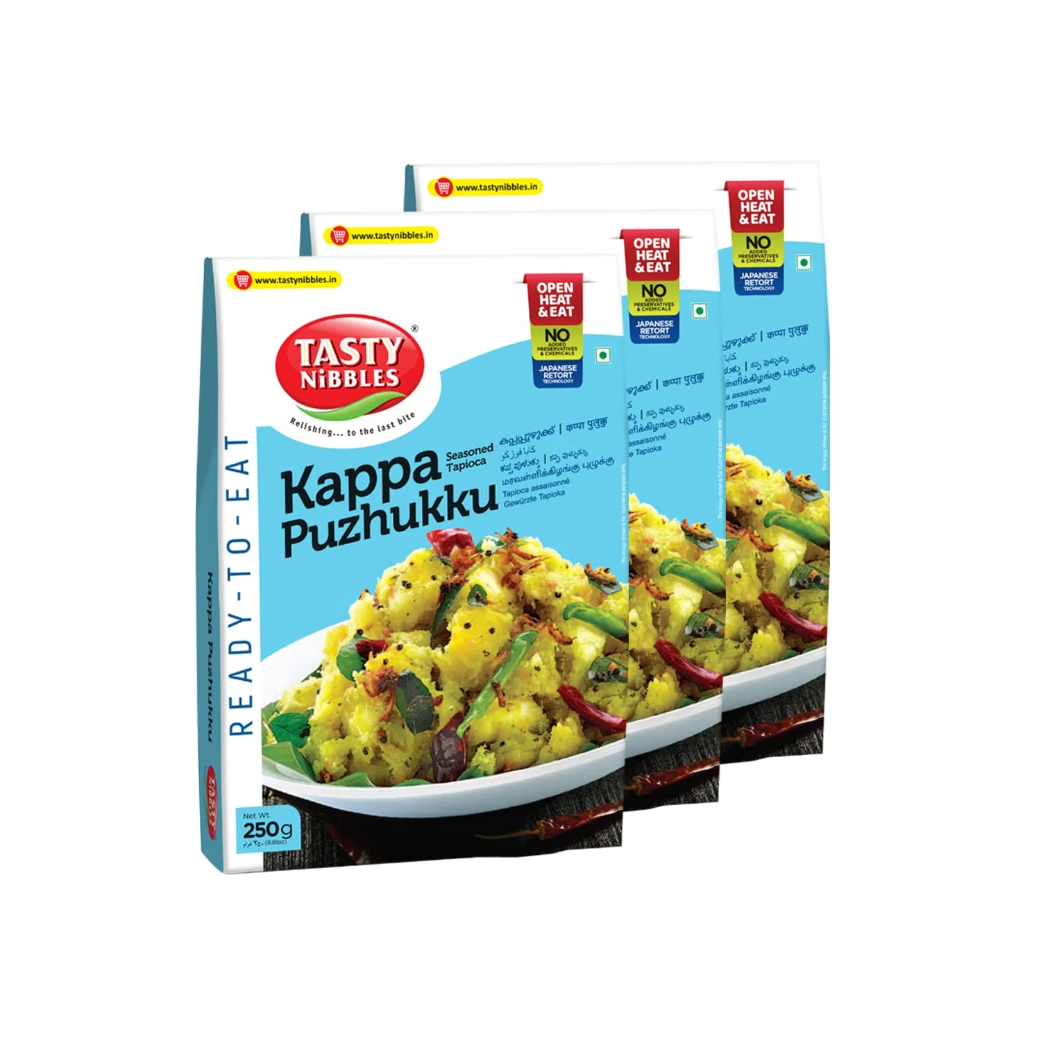 Tasty Nibbles Ready to Eat Kappa Puzhukku Tasty Nibbles Ready to Eat Kappa Puzhukku-Pack Size-Pack of 3 (250 g)