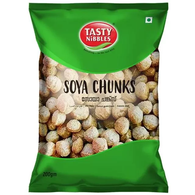 Tasty Nibbles Soya - Chunks Tasty Nibbles Soya - Chunks-Pack Size-200 g
