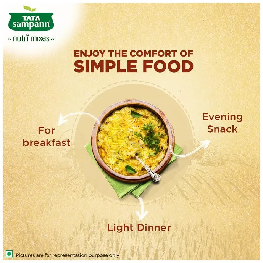 Tata Sampann 6 Grain Khichdi Mix - Instant Ready To Cook, Rich In Fibre & Protein - Image 10