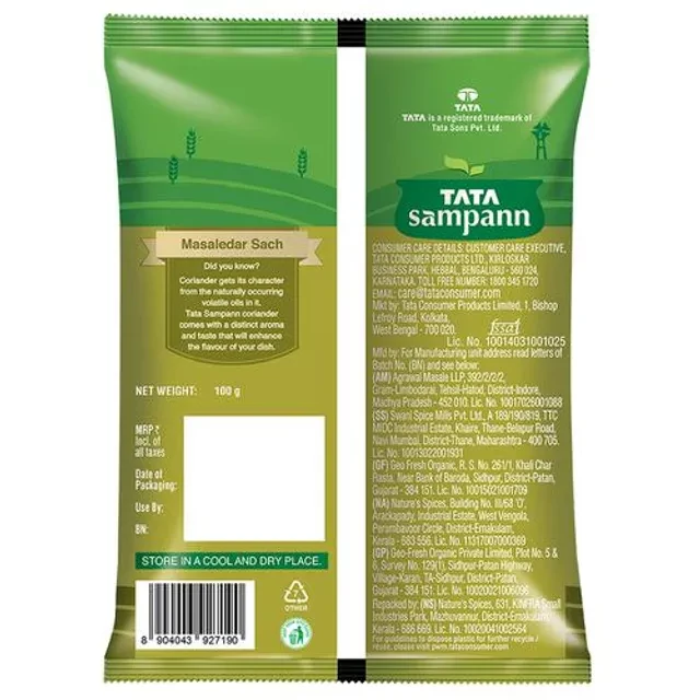 Tata Sampann Coriander Powder With Natural Oils - Enhances Flavour - Image 23