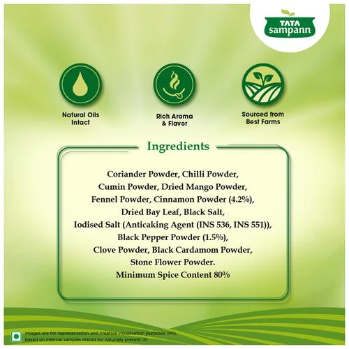 Tata Sampann Pav Bhaji Masala - With Natural Oils - Image 4