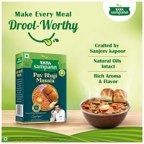 Tata Sampann Pav Bhaji Masala - With Natural Oils - Image 9