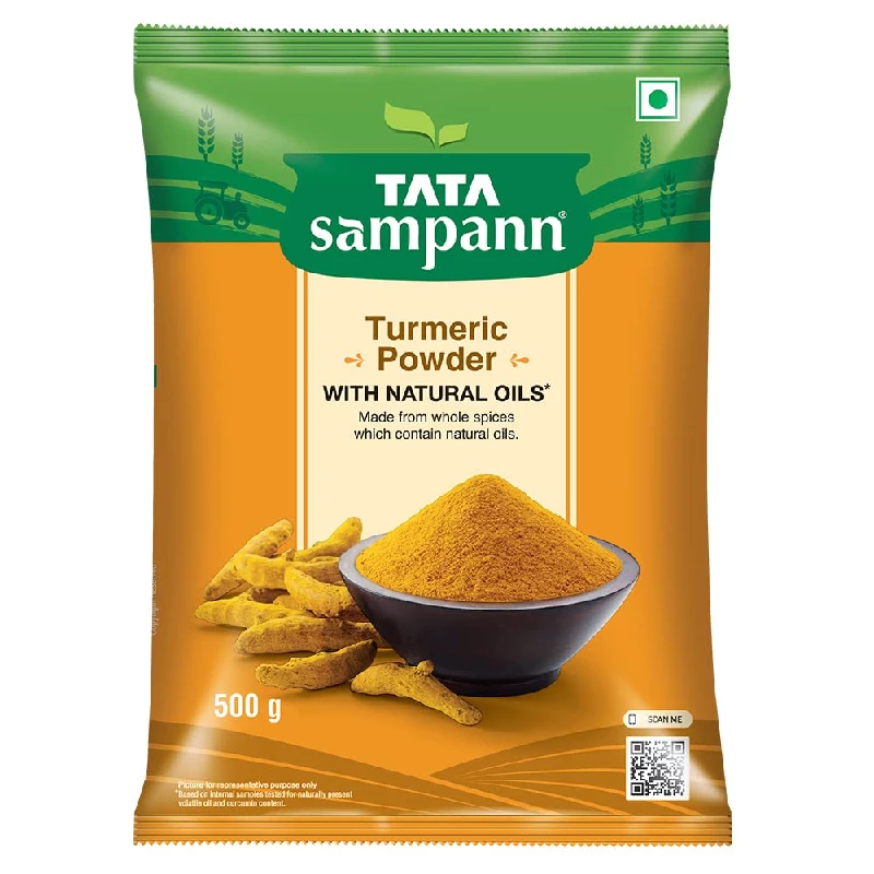 Tata Sampann Turmeric Powder With Natural Oils Tata Sampann Turmeric Powder With Natural Oils-Pack Size-500 g