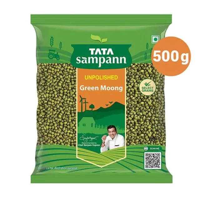 Tata Sampann Unpolished Green Moong Dal Whole