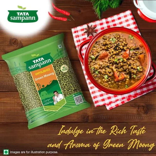 Tata Sampann Unpolished Green Moong Dal - Whole - Image 5