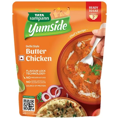 Tata Sampann Yumside Delhi Style Butter Chicken - Ready To Eat Meal Tata Sampann Yumside Delhi Style Butter Chicken - Ready To Eat Meal--285 g