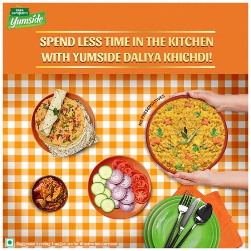 Tata Sampann Yumside Gujarati Style Daliya Khichdi - Ready To Eat Meal - Image 8