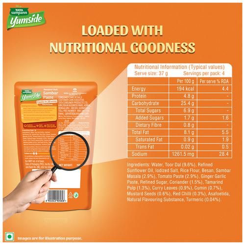 Tata Sampann Yumside Thanjavur Style Sambar Paste - Ready To Cook - Image 3