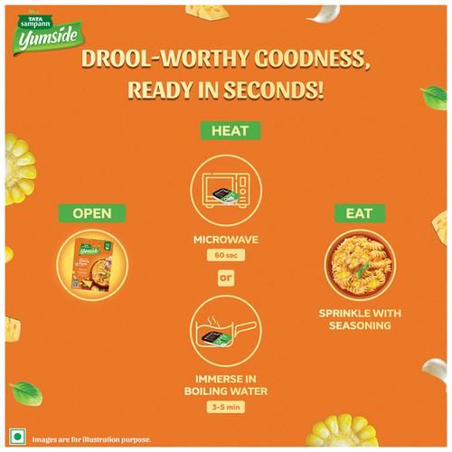 Tata Sampann Yumside cheesy-pasta-with-corn-rich-creamy-ready-to-eat-meal-serves-2 - Image 7