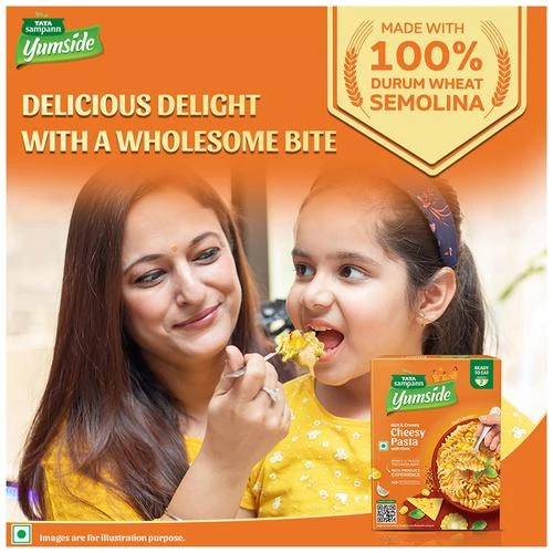 Tata Sampann Yumside cheesy-pasta-with-corn-rich-creamy-ready-to-eat-meal-serves-2 - Image 8