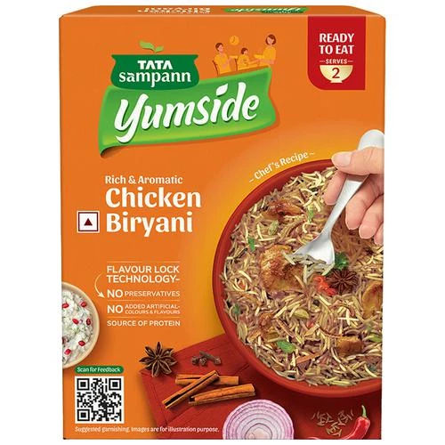 Tata Sampann Yumside chicken-biryani-rich-aromatic-ready-to-eat-meal-serves-2 Tata Sampann Yumside chicken-biryani-rich-aromatic-ready-to-eat-meal-serves-2--330 g