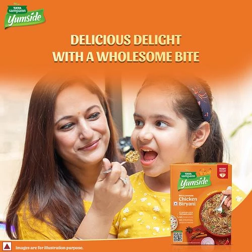 Tata Sampann Yumside chicken-biryani-rich-aromatic-ready-to-eat-meal-serves-2 - Image 8