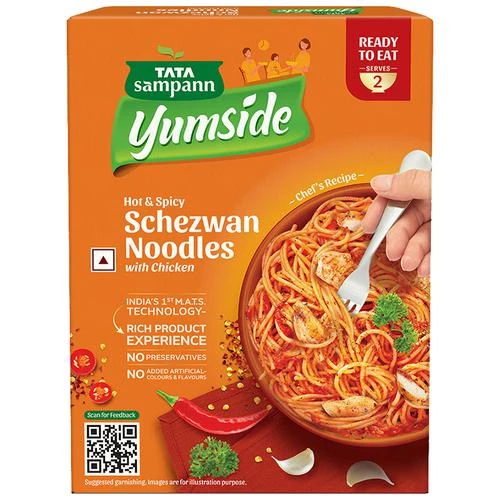 Tata Sampann Yumside schezwan-noodles-with-chicken-hot-spicy-ready-to-eat-meal-serves-2 Tata Sampann Yumside schezwan-noodles-with-chicken-hot-spicy-ready-to-eat-meal-serves-2--285 g