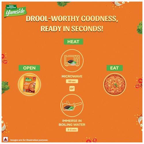 Tata Sampann Yumside schezwan-noodles-with-chicken-hot-spicy-ready-to-eat-meal-serves-2 - Image 7