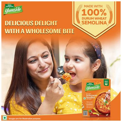 Tata Sampann Yumside schezwan-noodles-with-veggies-hot-spicy-ready-to-eat-meal-serves-2 - Image 8