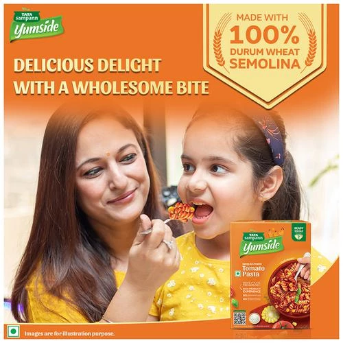 Tata Sampann Yumside tomato-pasta-tangy-creamy-ready-to-eat-meal-serves-2 - Image 8