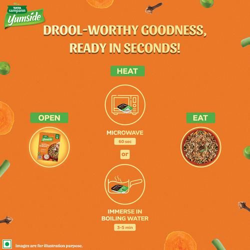 Tata Sampann Yumside vegetable-biryani-rich-aromatic-ready-to-eat-meal-serves-2 - Image 7