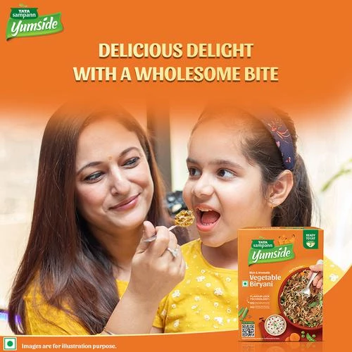 Tata Sampann Yumside vegetable-biryani-rich-aromatic-ready-to-eat-meal-serves-2 - Image 8