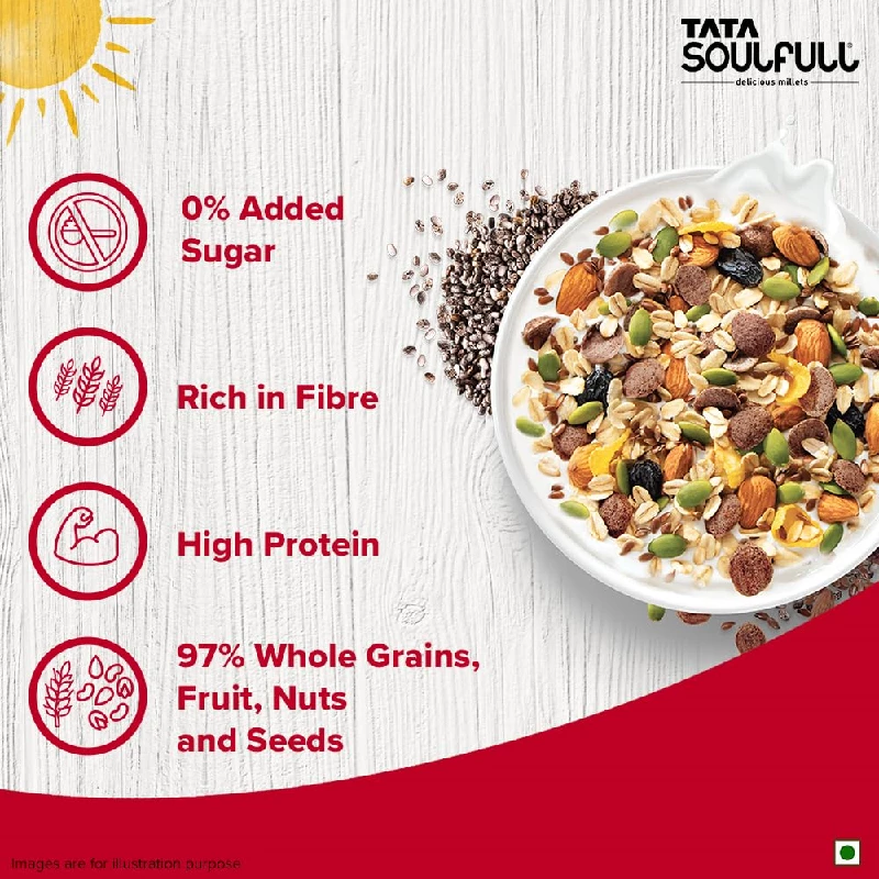 Tata Soulfull 0% Added Sugar Millet Muesli - Image 4