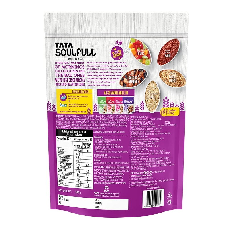 Tata Soulfull Fruit & Nut Millet Muesli - Image 7
