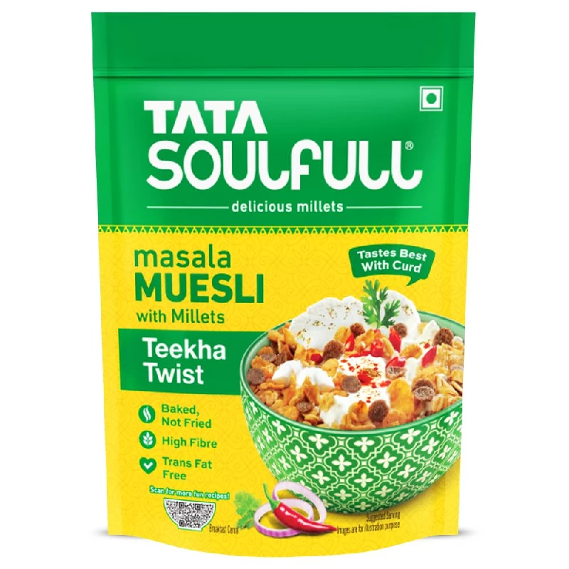 Tata Soulfull Masala Muesli with Millets Teekha Twist Tata Soulfull Masala Muesli with Millets Teekha Twist-Pack Size-500 g