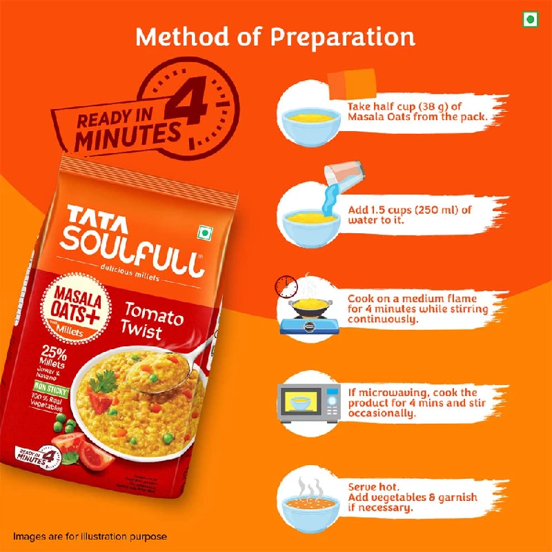 Tata Soulfull Masala Oats + Tomato Twist - Image 3