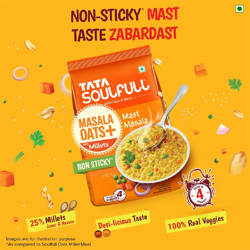 Tata Soulfull Masala Oats - Image 2
