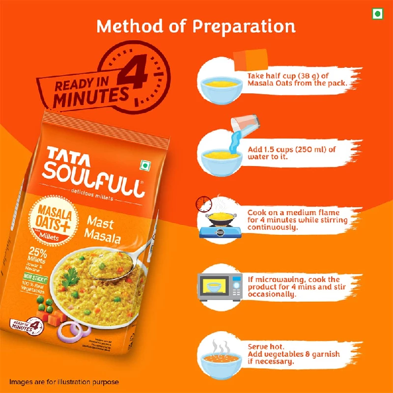 Tata Soulfull Masala Oats - Image 4