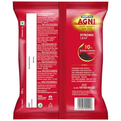 Tata Tea Agni Special Blend Tea - 10% Extra Strong Leaves - Image 3