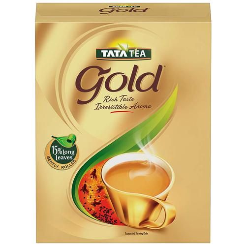 Tata Tea Gold Assam Teas With Gently Rolled Aromatic Long Leaves