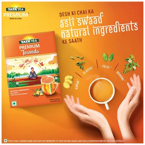 Tata Tea Premium Teaveda - Assam Tea Leaves With Elaichi Tulsi - Image 8