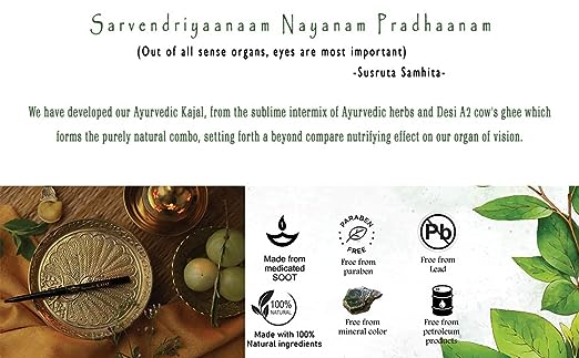 Tatsat 100% Natural Ayurvedic Kajal Pencil - Image 4