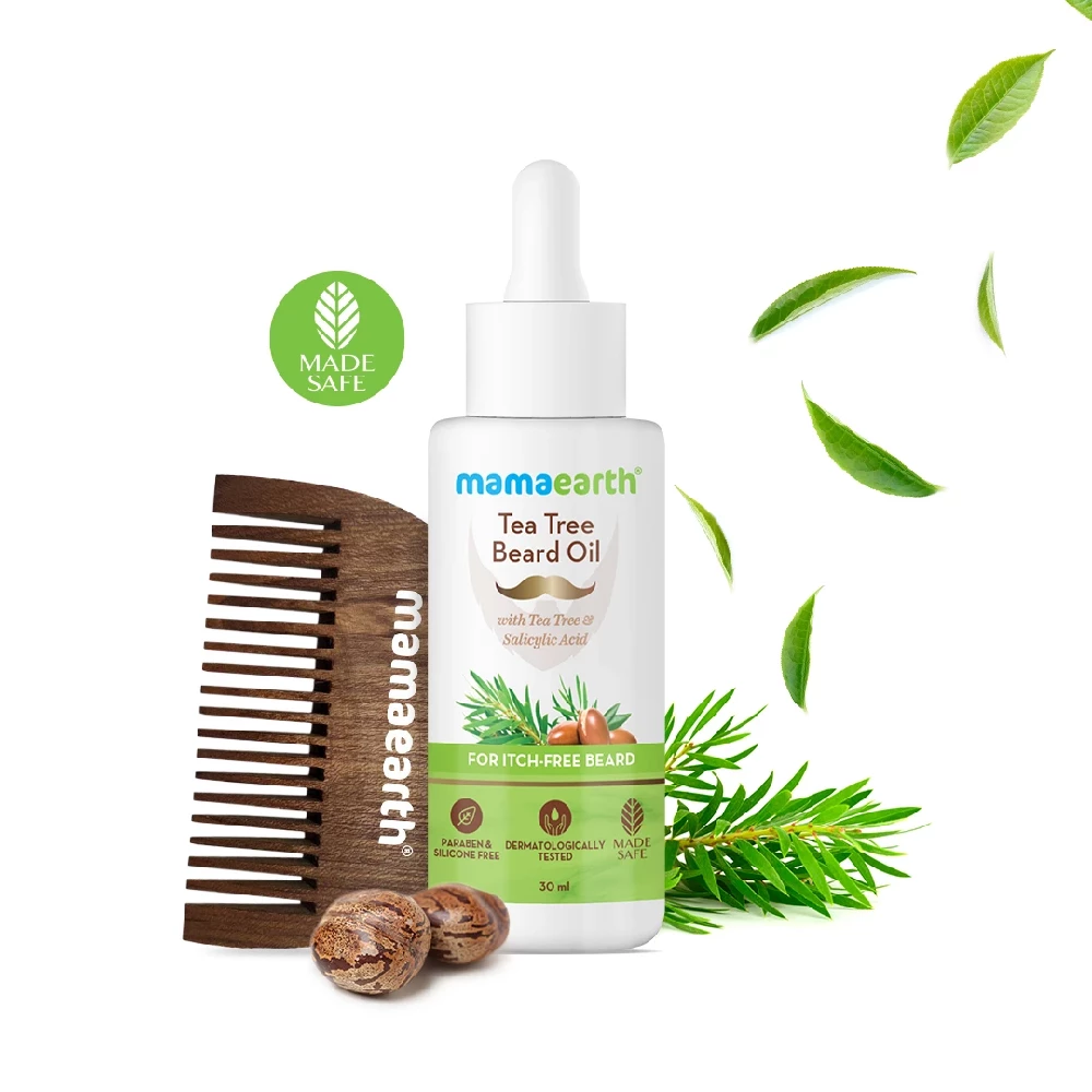 Tea Tree Beard Oil With Tea Tree & Salicylic Acid For Itch Free Beard